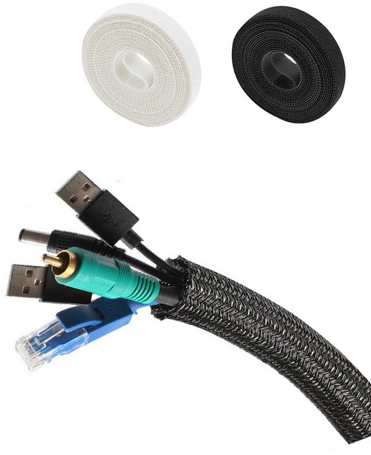 티지피 케이블 정리 튜브 전선보호튜브 (증정품 포함) 5mx13mm 5mx16mm 5mx19mm 5mx25mm, 블랙, 1개, 5m(16mm)