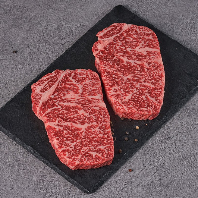 [미트스튜디오] 1++ No.9 한우 채끝, 구이용(6-8mm), 200g [냉장/산소], 1개