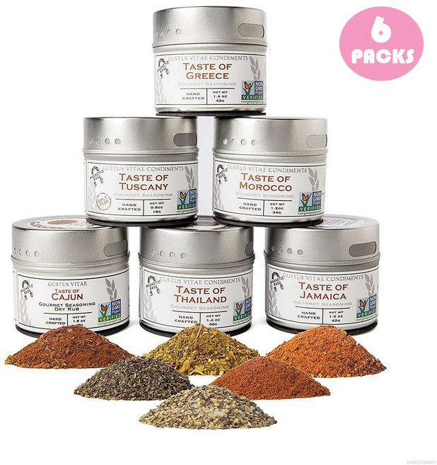 구스투스비테 월드 테이스트 시즈닝 콜렉션, 6개, 40g