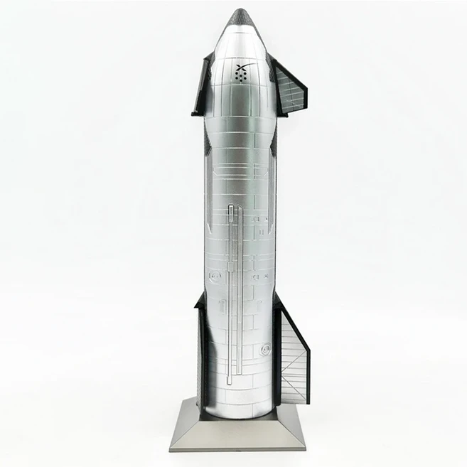 1/200 스케일 화성 이민 로켓 모델 SpaceX 드래곤 헤비 팔콘 스타쉽 로켓 다이캐스트 금속 모델 장난감, 01 A