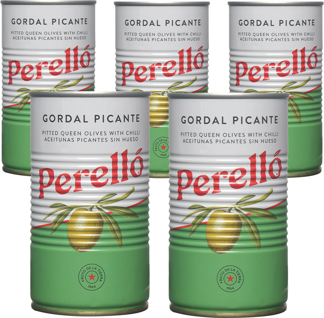 페렐로 고달 피칸테 올리브 캔(통조림), 350g, 5개