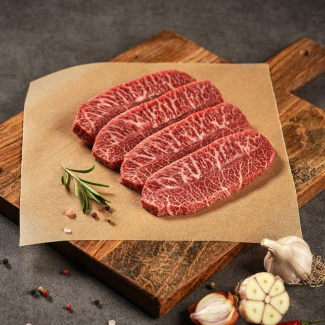 안동우리한우 1++등급 구이용 한우부채살 300g 1개