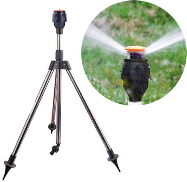 다이모공구 상승노즐 360도회전 삼각대 스프링쿨러 스프링클러, 1개