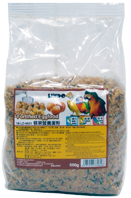 LINDO 鳥飼料 鸚鵡 營養補充 換羽 繁殖, 500g, 1包