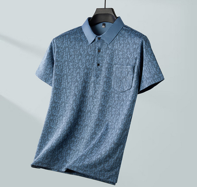 여름 Polo 셔츠 티셔츠 중청년 남성용 반팔 상의 클래식 넥 라인 디자인 스타일리시 캐주얼 느낌 더운 여름 시원 스타일링 모임 일상 외출 가볍고 쾌적