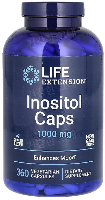 라이프익스텐션 이노시톨 1000mg 360캡슐 미오이노시톨 세로토닌 Inositol, 360정, 1세트 - 쿠팡