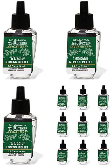 Bath & Body Works 유칼립투스 스피아민트 월플라워 아로마테라피 리필 전구 12개 [호환]