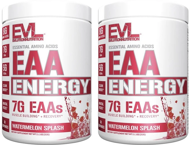 EVLUTIONNUTRITION EAA 에너지 필수아미노산 워터멜론 스플래쉬 맛, 2개, 315g - 쿠팡