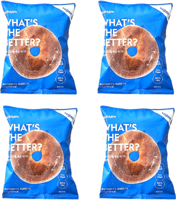 널담 고단백 배꼽베이글 흑임자, 흑임자 8개, 140g, 8개