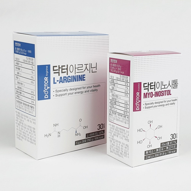 웰꼼베베 닥터에디션 아르지닌 + 닥터에디션 이노시톨 세트, 30개, 5g