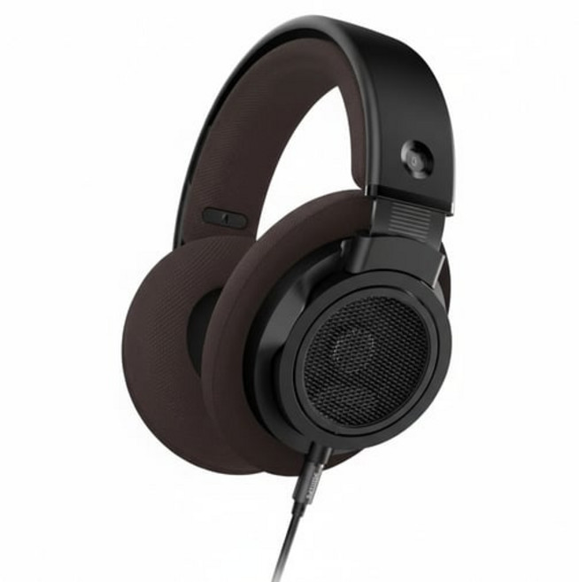 필립스 The Freddie 오픈형 오버이어 Hi Fi 고해상도 유선 헤드폰, Pale Brown, ShP9500CY/HEADPHONES