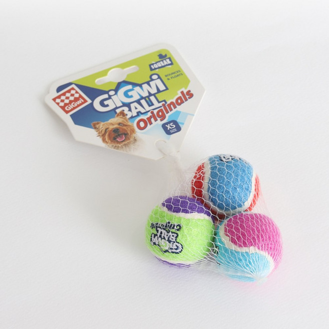 GIGWI 긱위 기그위 오리지널 테니스공 XS 장난감 3p