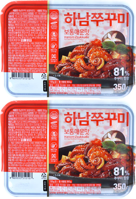 하남쭈꾸미 350g 보통매운맛 2팩, 2개