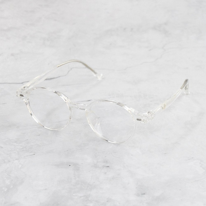 아케마 프리미엄 동글이 뿔테안경 알작은 안경테