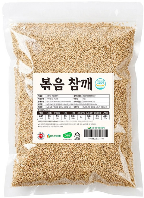 이웃푸드 고향집 바로 볶은 통깨 시골 볶음 참깨100%, 1개, 1kg