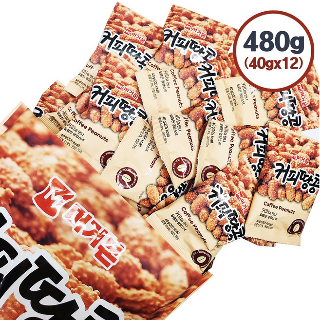 머거본 커피땅콩 12p, 480g, 1개