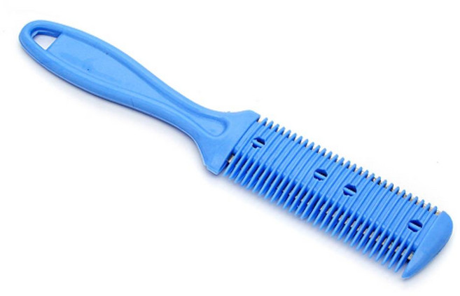 미용용품 머리 손질칼 셀프 헤어컷팅칼 앞머리 숱가위 미용가위 가위 미용실가위 미용용품, 1개