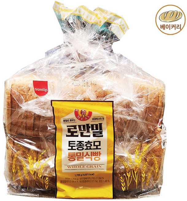 [코스트코] 삼립 토종효모 로만밀식빵, 4개, 430g