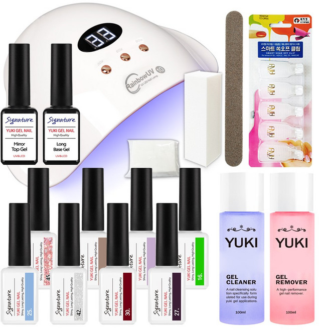 유키 시그니처 36W램프 59세트 젤네일세트, 1세트, 유키 시그니처 36W램프 세트