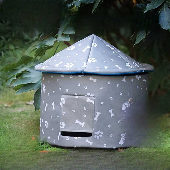 길냥이집 길고양이겨울집 길고양이 집 야외 방풍 방수, 카무플라주 벨벳 패드 M, 1개