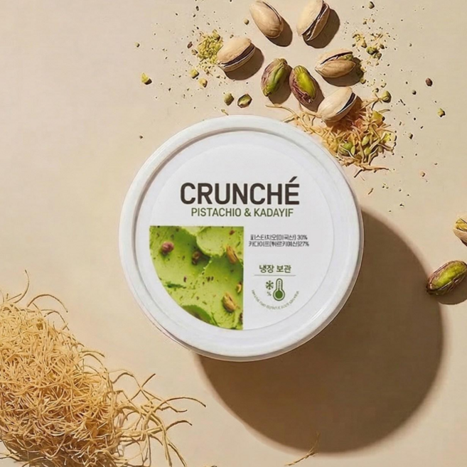 크런쉐 피스타치오카다이프 스프레드 잼 크림 페이스트, 1개, 350g