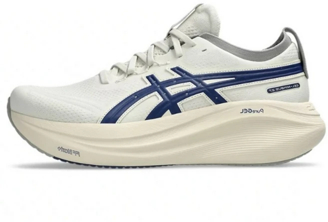 아식스 젤님버스27 남성 런닝화 마라톤화 1011B958 (증정품 수납백), 265, 200+증정품 수납백 - 쿠팡