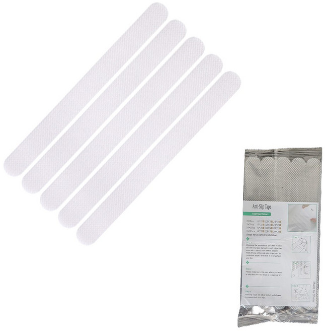 싱글레이드 욕실 미끄럼 방지 투명 테이프, 반투명, 5개