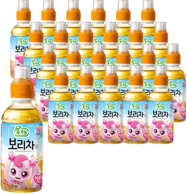 웅진 캐치 티니핑 유기농 보리차, 200ml, 24개