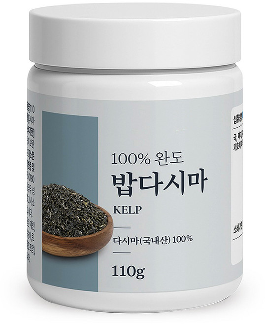 국산 완도 밥다시마 가루 분말 무첨가 요리용 육수 천연 만능 조미료, 1개, 110g