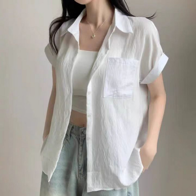[올씨마] 여성 여름 반팔 남방 셔츠0304