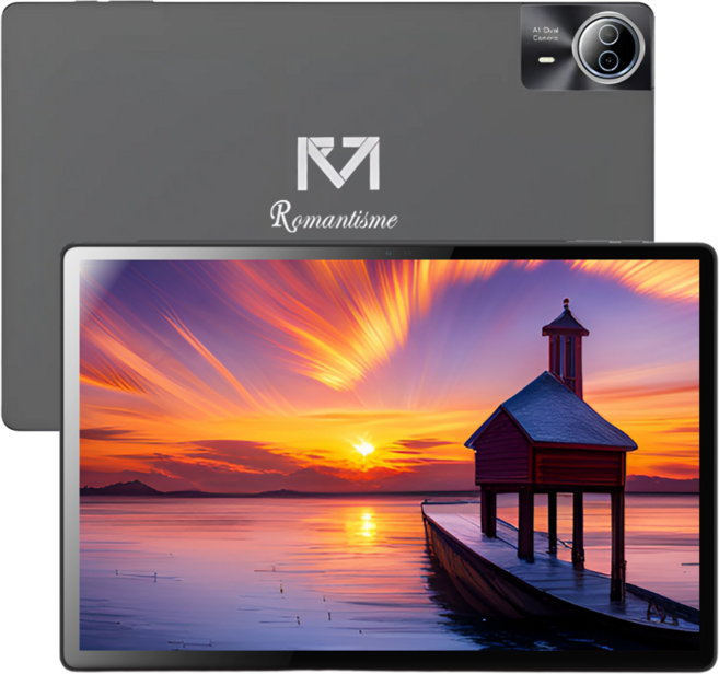 로망티스메 14 인치 태블릿 PC LTE 16GB RAM, Wi-Fi+Cellular, 128GB, 인터스텔라 그레이