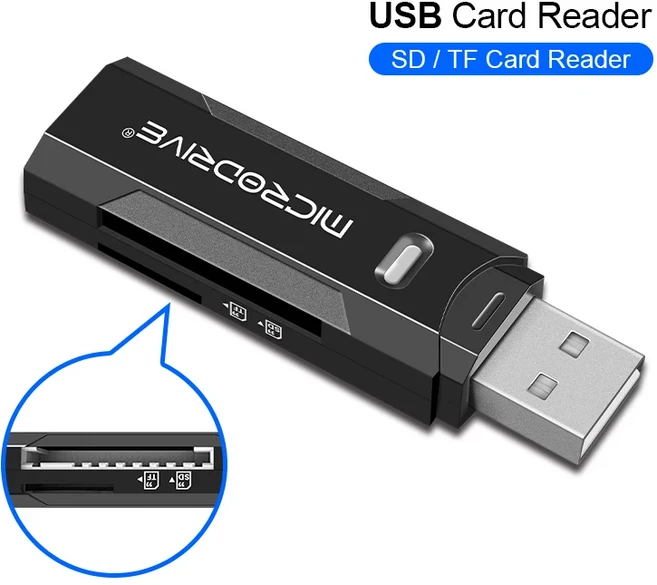 울트라 오리지널 SD 카드 32GB Class10 메모리 USH-1 카메라 자동차 SLR 지원, 05 SD Card Reader
