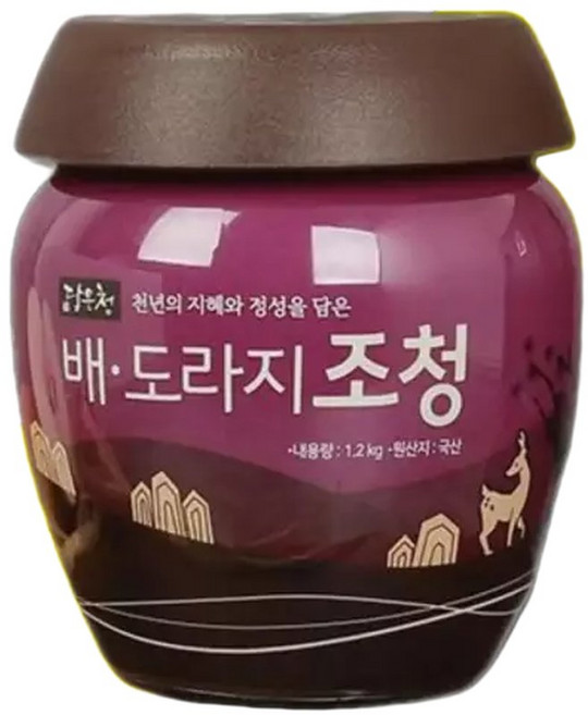 담은청 배도라지조청 1.2KG 엿 조청 수제청 물엿 수능, 1개