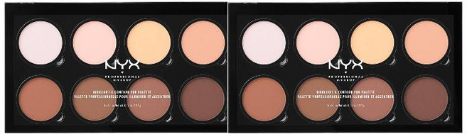 NYX 하이라이트 컨투어 프로 팔레트 2팩