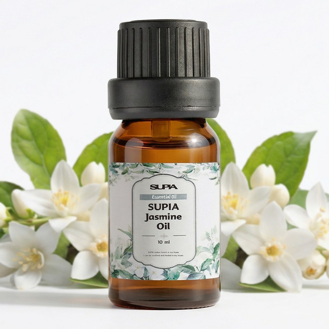 수피아 100% 천연 아로마 에센셜 오일, 1개, 10ml, 자스민