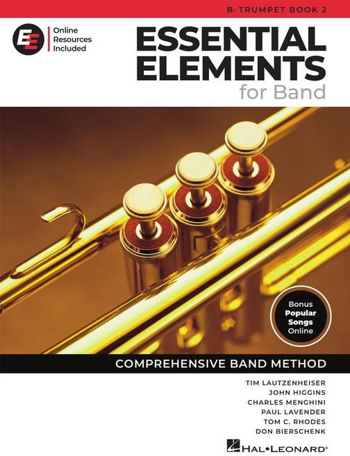 Essential Elements for Band - BB Trumpet Book 2 with Online Audio and Video:, Essential Elements for Band .., Lautzenheiser, Tim, Lavender.., Hal Leonard Publishing Corpo..