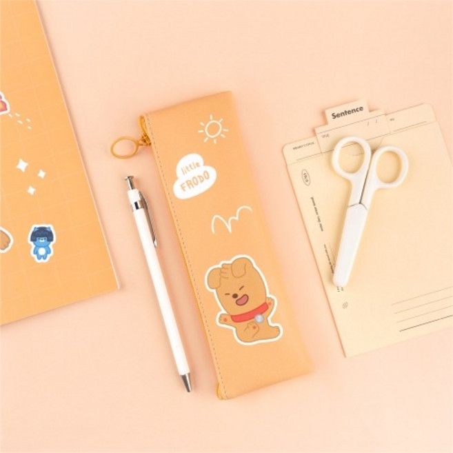 삼광문구 카카오 리틀프랜즈 러블리미니플랫펜슬케이스 프로도 필통