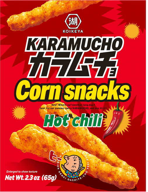 카라무쵸 핫 칠리 콘스넥, 65g, 1개