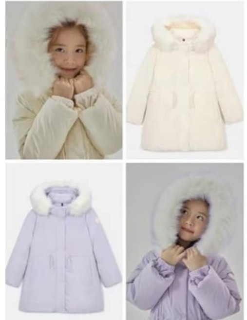 [백화점매장출고] 네파키즈 볼륨감이 예쁜 가볍고 따뜻한 버블 여아 덕다운 자켓 KK82055