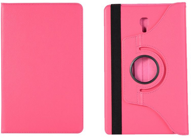 三星 SAMSUNG Galaxy Tab A7 Lite T220/T225 旋轉皮套 平板電腦保護套, 桃紅色, 1個