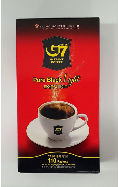 G7 퓨어블랙 라이트 원두커피믹스, 900mg, 110개입, 1개