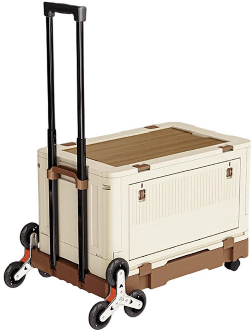 스톰가드 캠핑박스 핸드카트 1단, 1개, 크림베이지