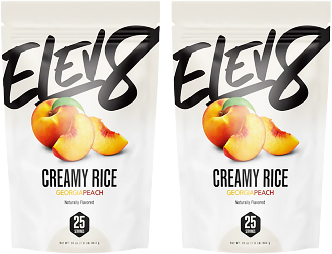 크림오브라이스 조지아 피치 맛 CREAMY RICE Georgia Peach 맛 탄수화물 보충제 부드러운 간편 파우더 쉐이크, 2개, 865g