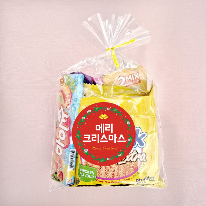 지앤드 간식 포장세트 opp 봉투 20p + 스티커 20p + 끈 20p, 1개, 11.메리크리스마스(한정)