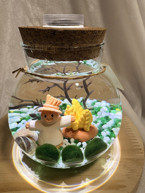 稻草人 生態瓶 療癒系, 1個