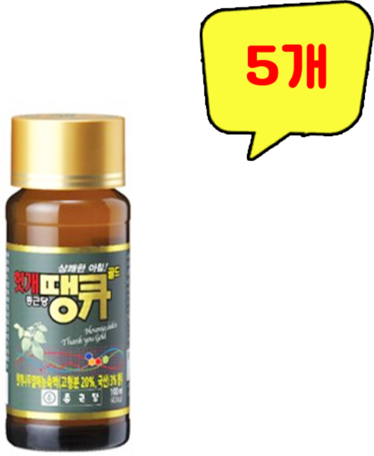 종근당 헛개땡큐골드, 5개, 100ml