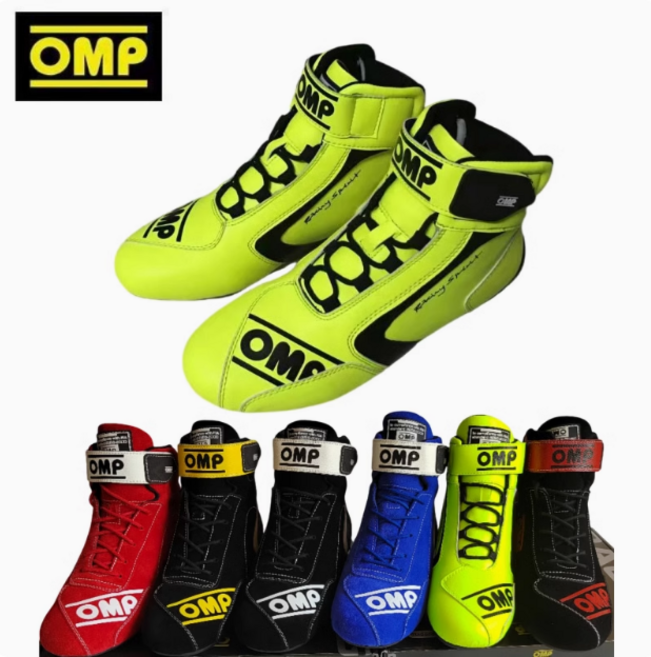 OMP FIRST 가죽 레이싱화 라이딩 남녀 FIA인증 신발