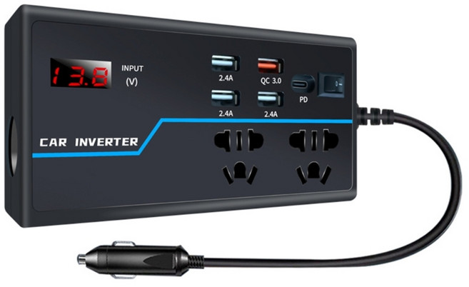 과부하 보호 기능이 있는 안전하고 효율적인 자동차 인버터 12V/24V ~ 110V/220V ABS