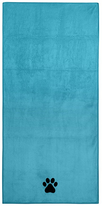 화이버 목욕 수 놓은 슈퍼 부드러운 흡수성 빠른 두꺼운 개 고양이 Blanet Batoe 손질, 01 50x100cm, Lake Gr n, 1개