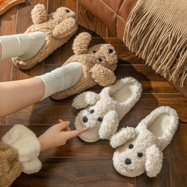 강아지 털 슬리퍼 윤슬 푸들슬리퍼 겨울 뽀 방한